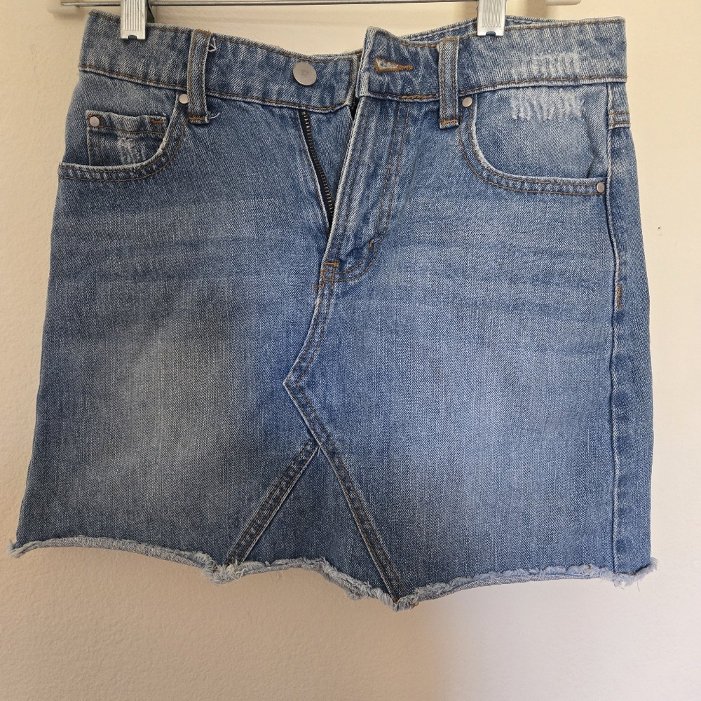 Denim mini skirt blue